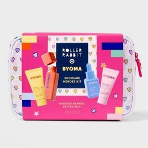 Roller Rabbit x Byoma Skincare Heroes Kit - Hearts Travel Pouch
